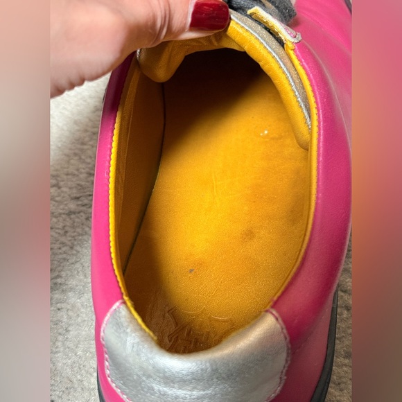 Undandy Men’s Custom Color block pink silver leather sneakers sz 11 - Picture 6 of 14